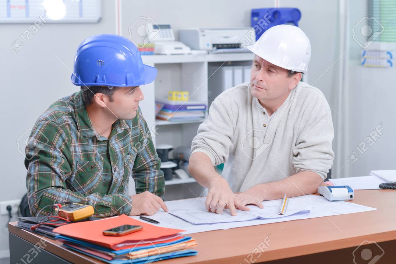 engineers on a meeting