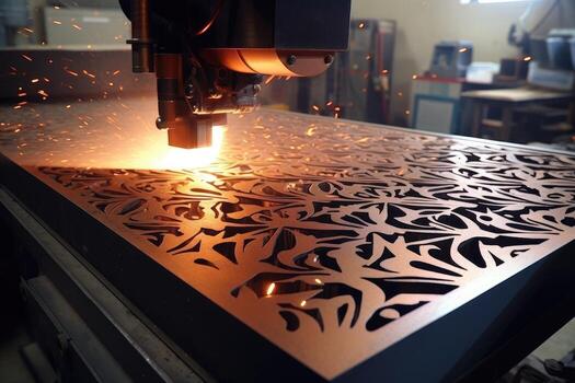 plasma-cutting-of-steel-sheet-cnc-laser-cutting-of-metal-generative-ai-photo